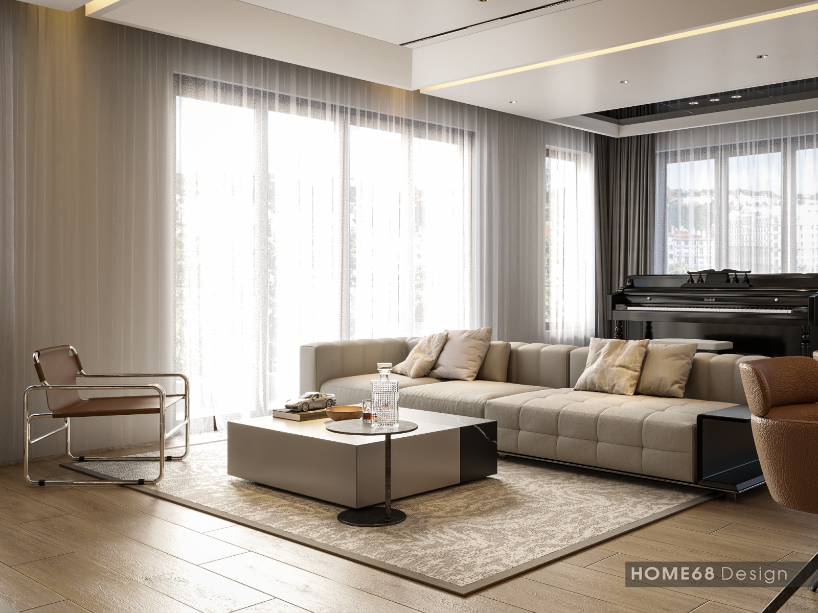 Dự án thiết kế nội thất biệt thự phong cách hiện đại tại Himlam, Hải Phòng - CĐT Chị Nhài