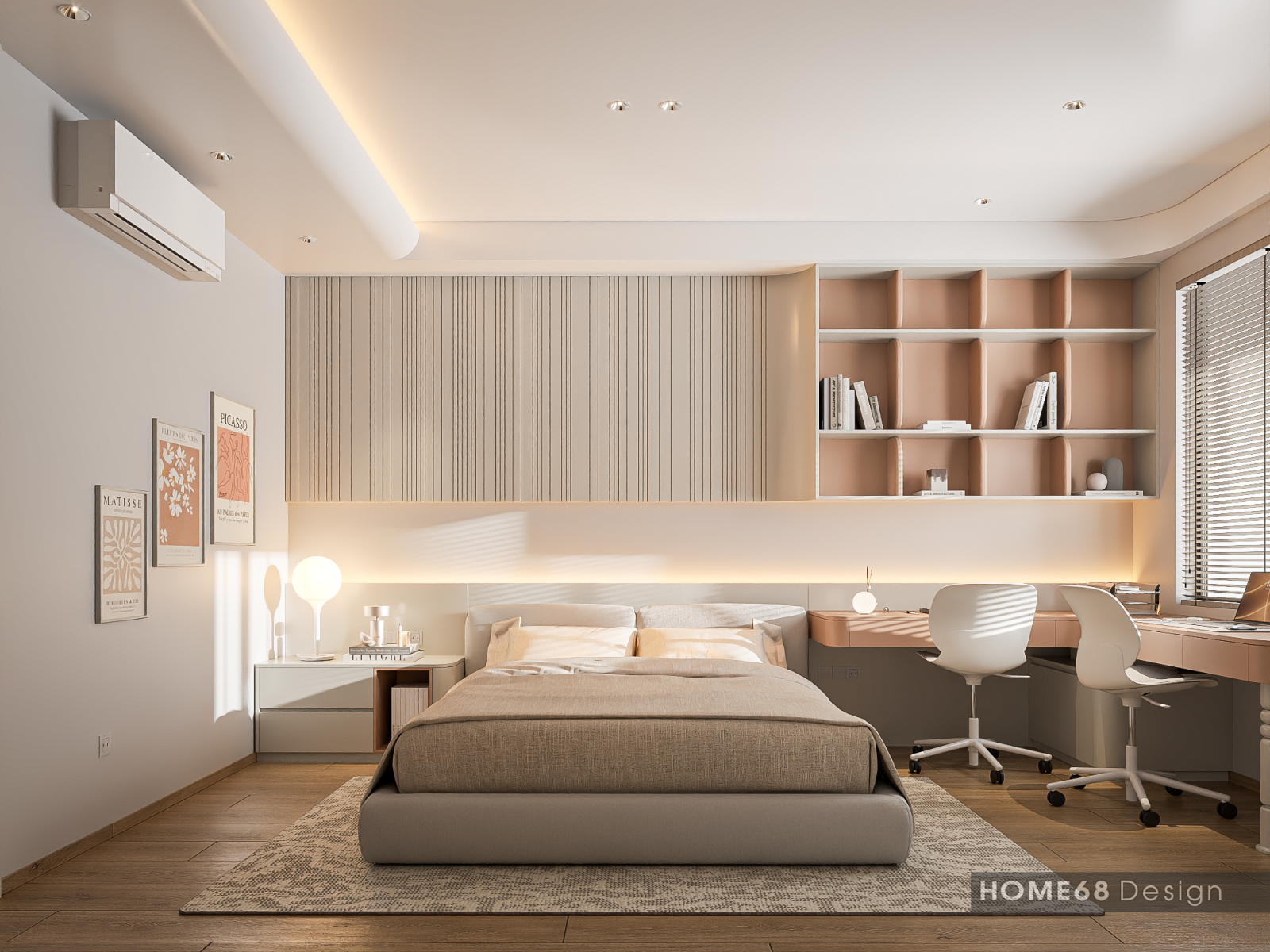 Dự án thiết kế nội thất biệt thự phong cách hiện đại tại Himlam, Hải Phòng - CĐT Chị Nhài