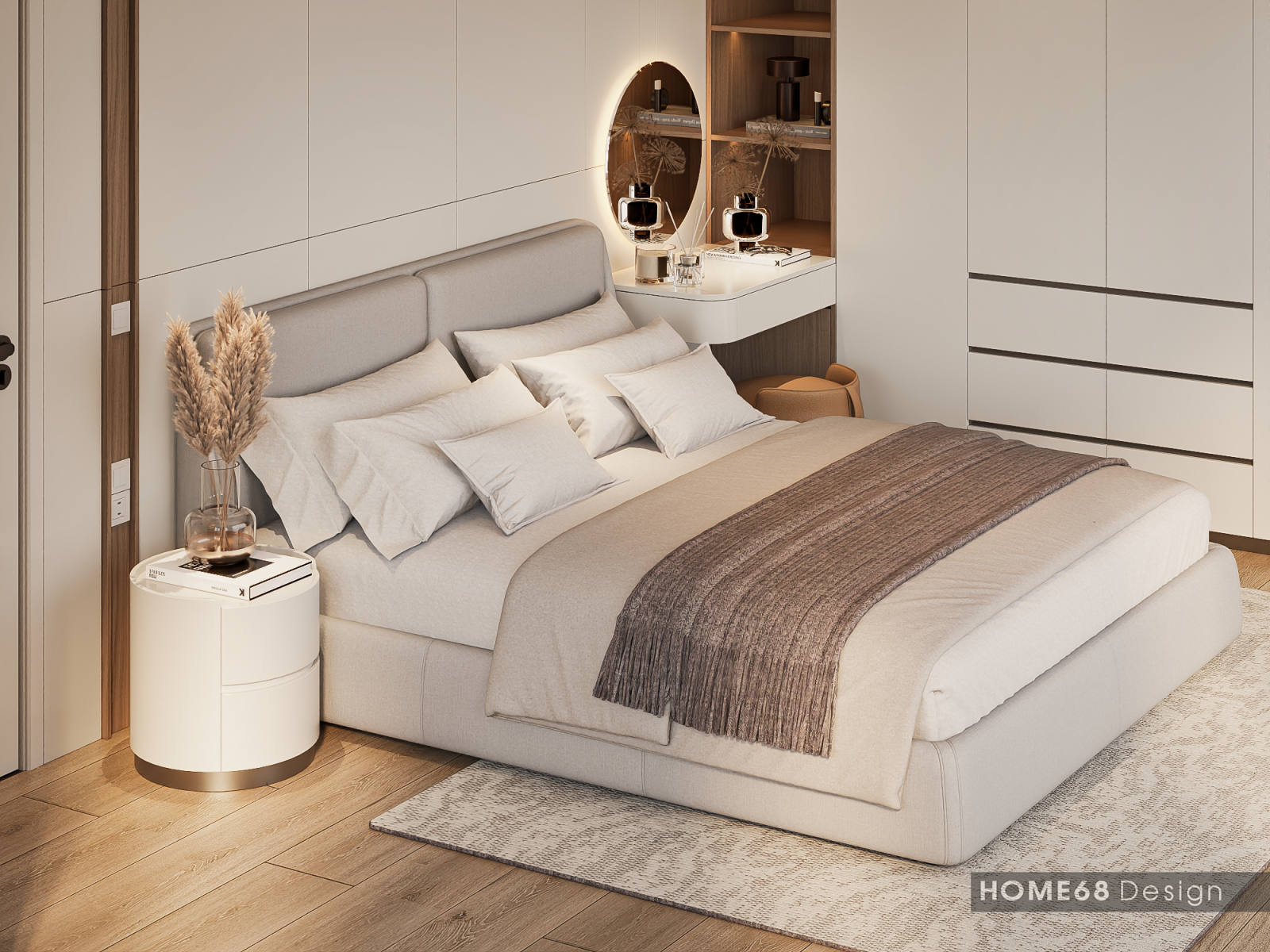 Dự án thiết kế nội thất biệt thự phong cách hiện đại tại Himlam, Hải Phòng - CĐT Chị Nhài