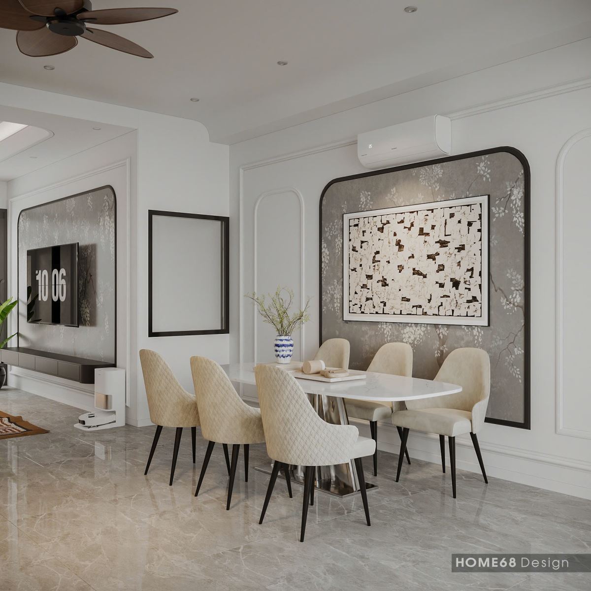 Dự án thiết kế nội thất nhà phố phong cách hiện đại tại An Hải, Hải Phòng - CĐT Anh Trung