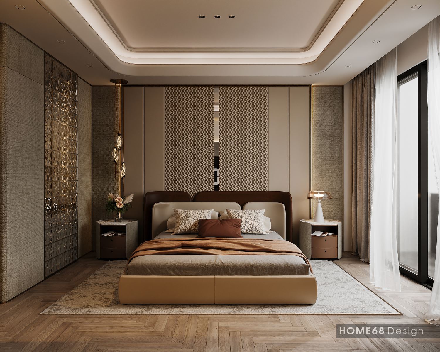 Thiết kế nội thất phòng ngủ hiện đại, đẳng cấp