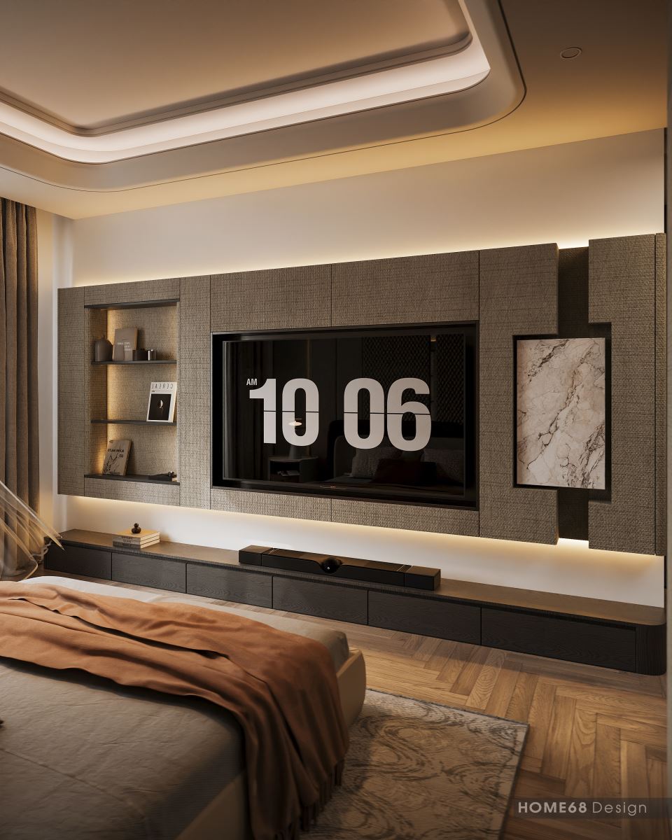 Thiết kế nội thất phòng ngủ nhà nhà phố phong cách hiện đại đẹp và tối ưu