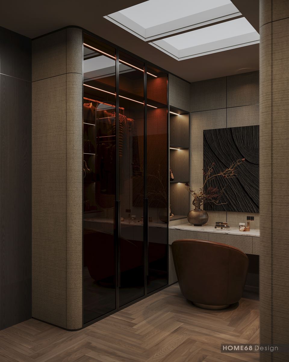 HOME68 thiết kế nội thất phòng ngủ hiện đại với gam màu thanh lịch