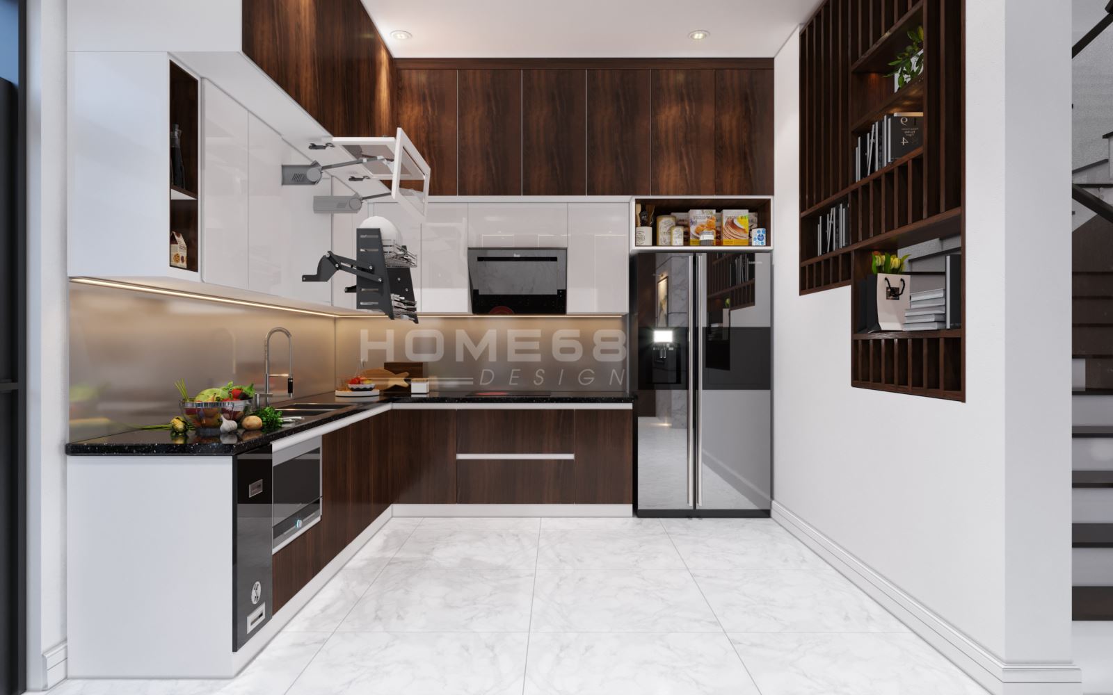 Thiết kế tủ bếp Laminate hiện đại, tinh tế- HOME68