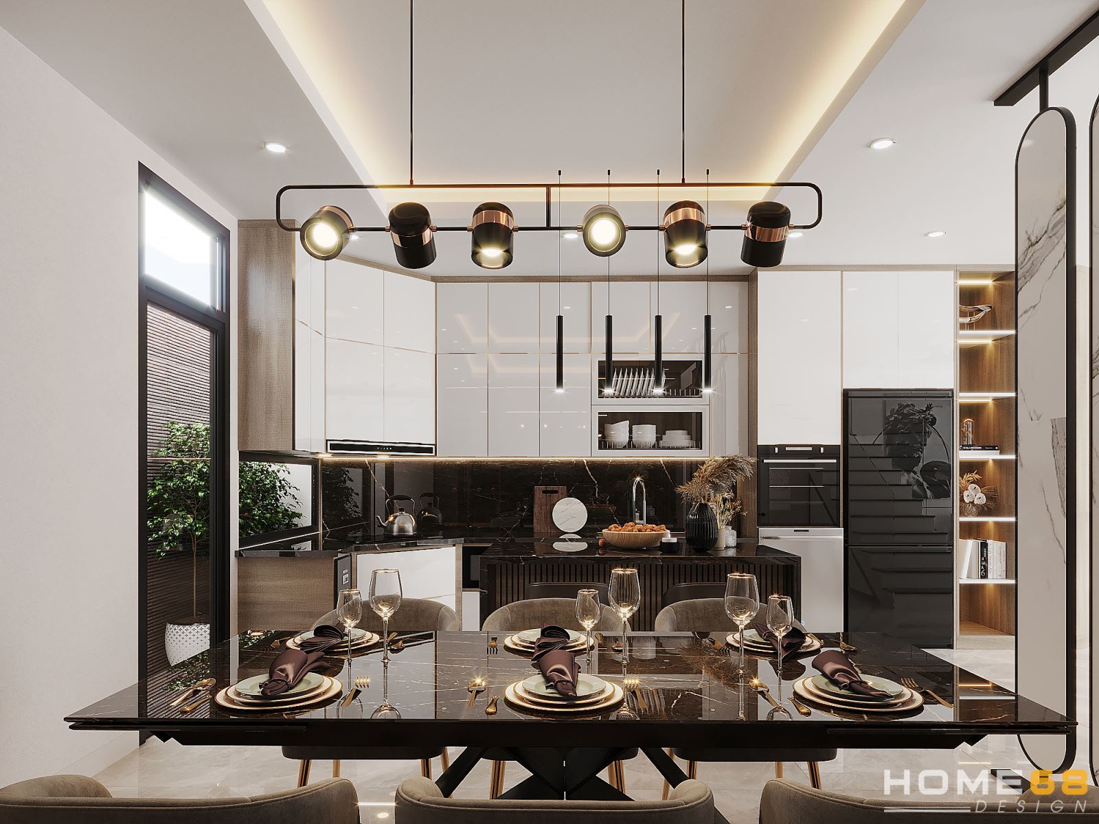 HOME68 thiết kế nội thất bếp hiện đại, tiện nghi tại Hải Phòng