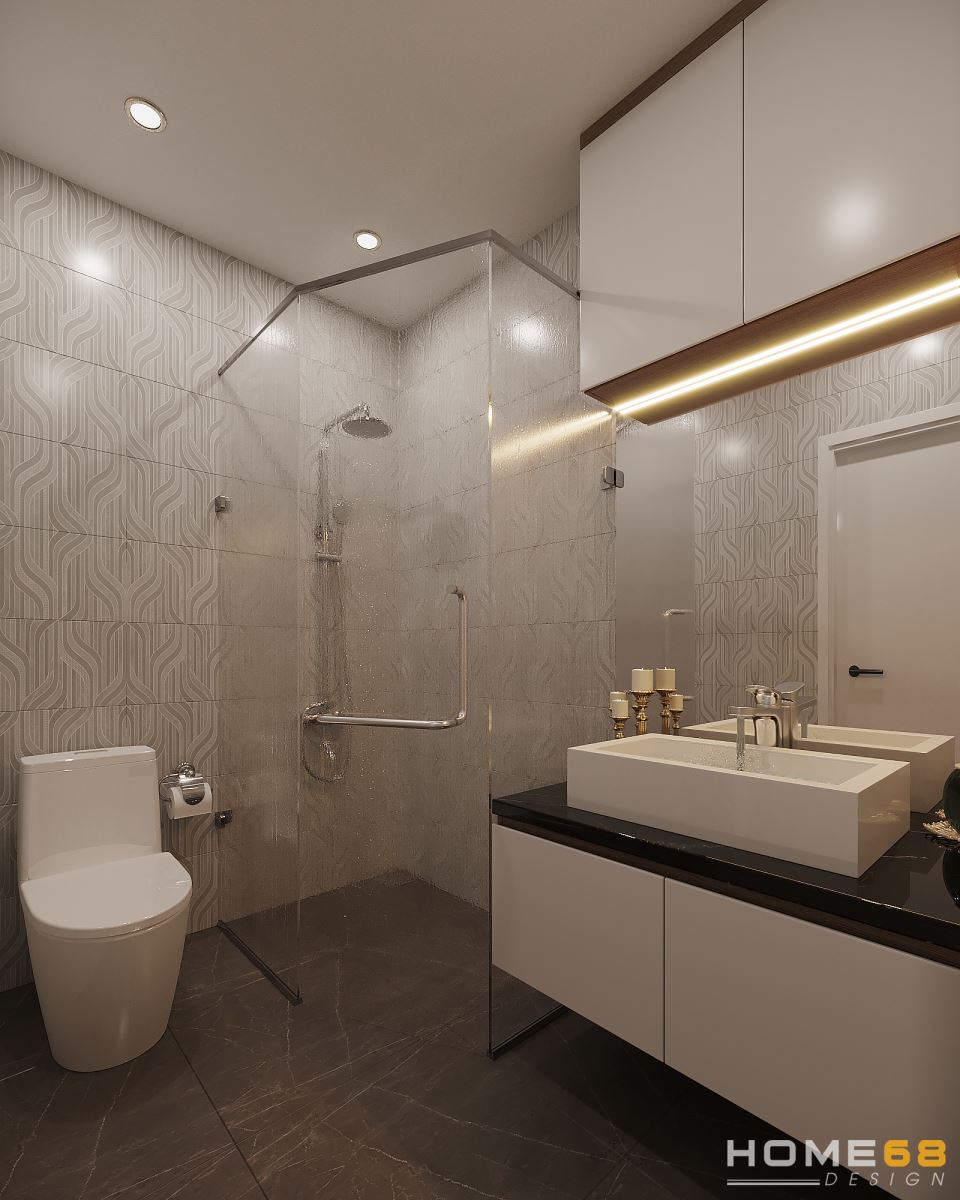 Thiết kế nội thất phòng tắm hiện đại, ấn tương- HOME68
