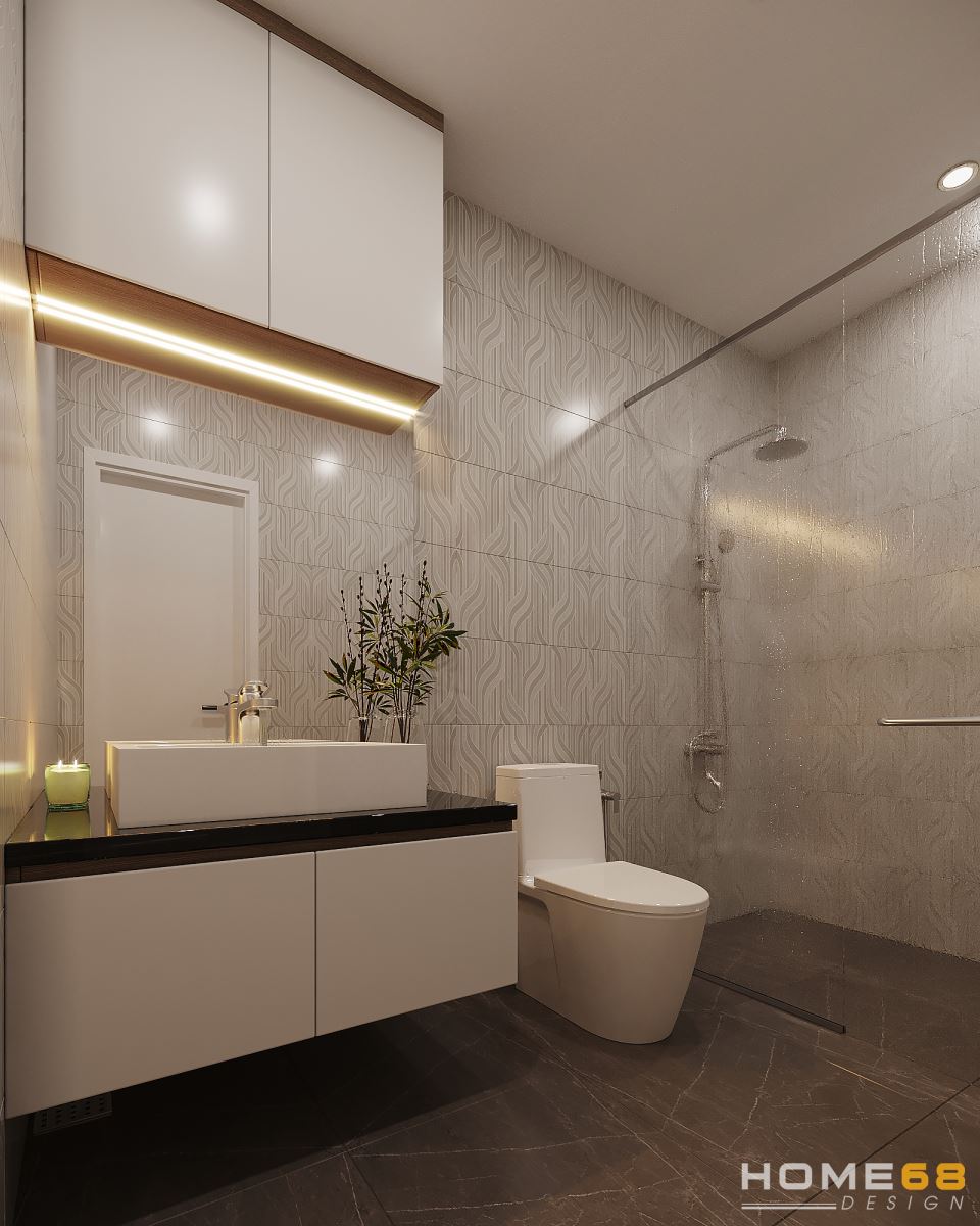 Mẫu thiết kế nội thất phòng tắm hiện đại, tiện nghi tại Hải Phòng