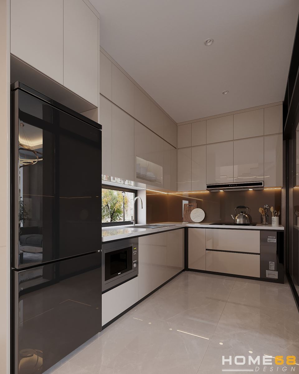 Thiết kế nội thất bếp hiện đại, tiện nghi- HOME68