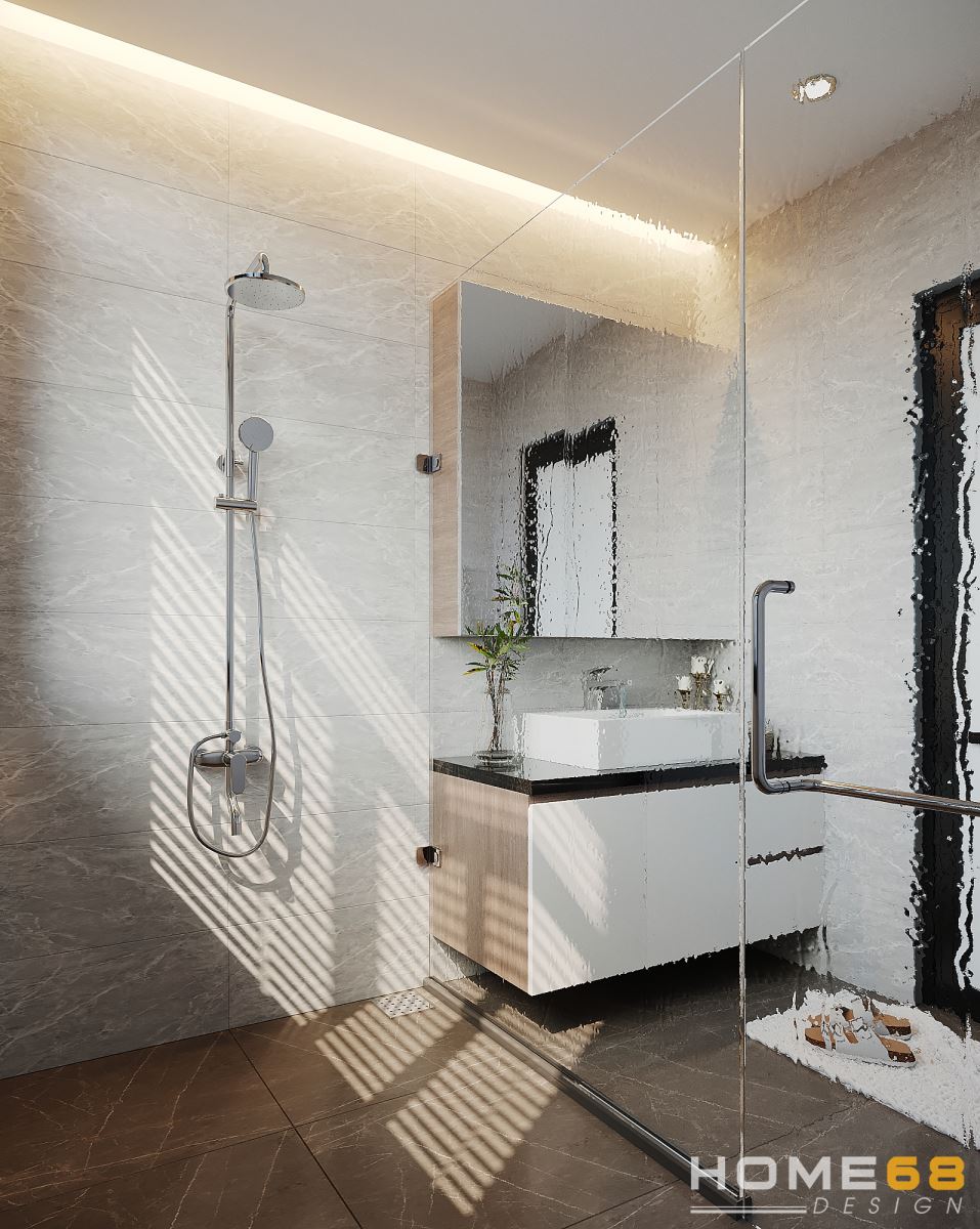 Phòng tắm nhà phố hiện đại, dễ dàng sử dụng- HOME68