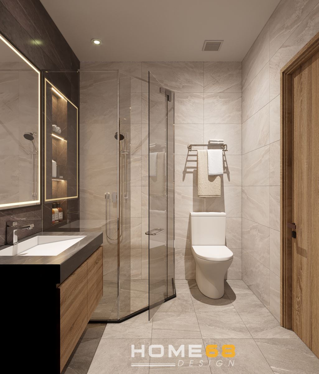 Thiết kế nội thất phòng tắm tiện nghi- HOME68