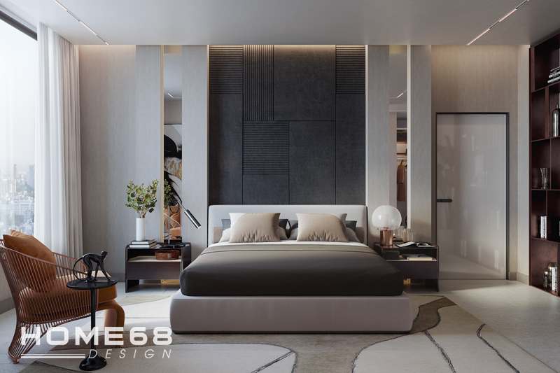 Thiết kế nội thất phòng ngủ penthouse hiện đại, đẳng cấp- HOME68