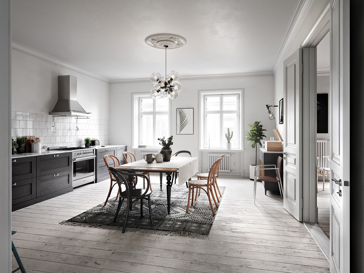 Thiết kế nội thất Scandinavian là sự kết hợp, sắp xếp tài tình, tinh tế- HOME68