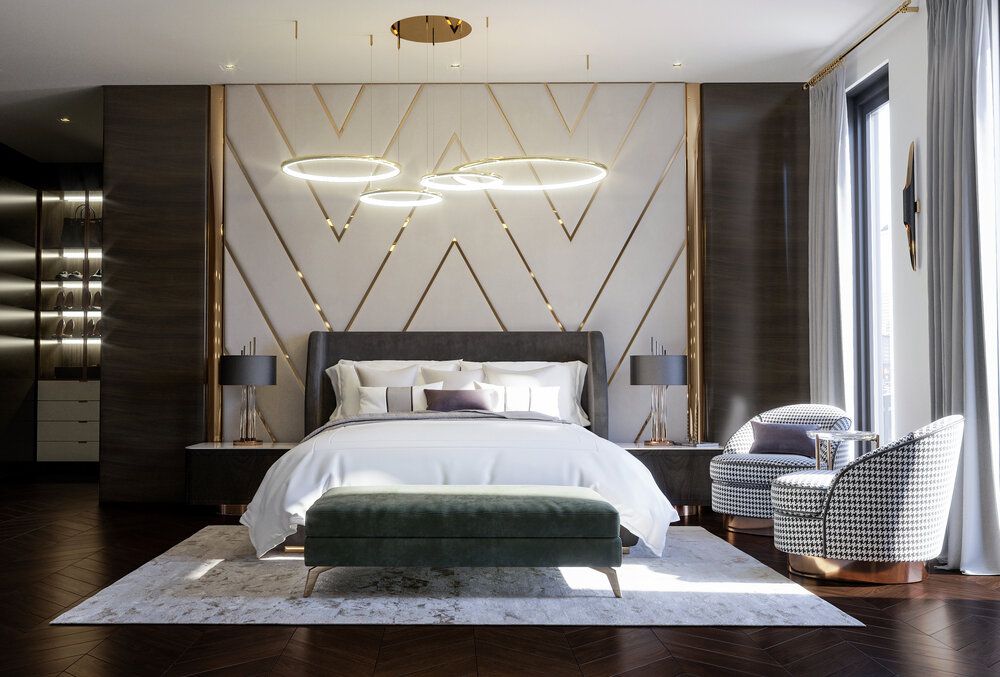 Phòng ngủ với màu sắc độc đáo trong thiết kế đương đại- HOME68