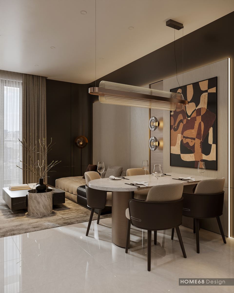 Thiết kế nội thất bếp hiện đại, tiện nghi, không thể rời mắt - HOME68
