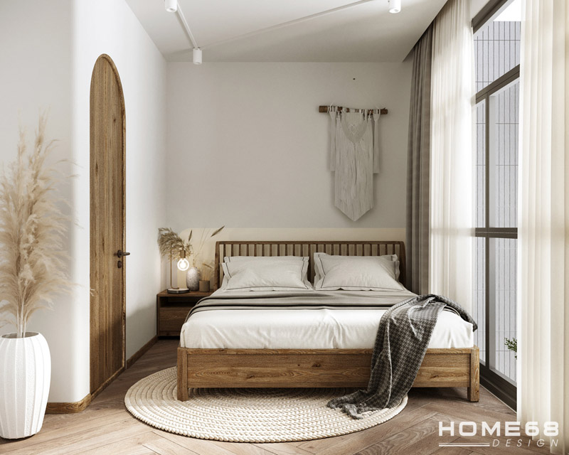 Thiết kế nội thất phòng ngủ vintage ấm cúng và lãng mạn