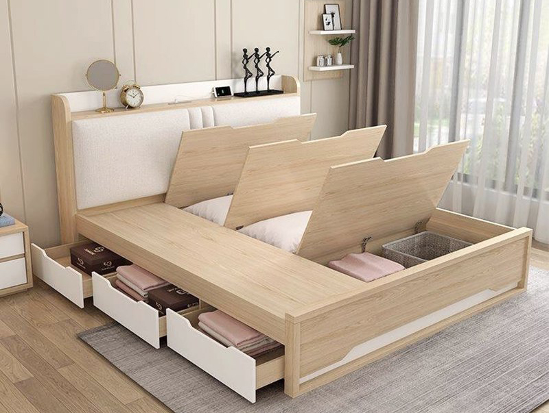 Giường ngủ thông minh tích hợp ngăn kéo để đồ là giải pháp hoàn hảo cho những căn hộ nhỏ- HOME68