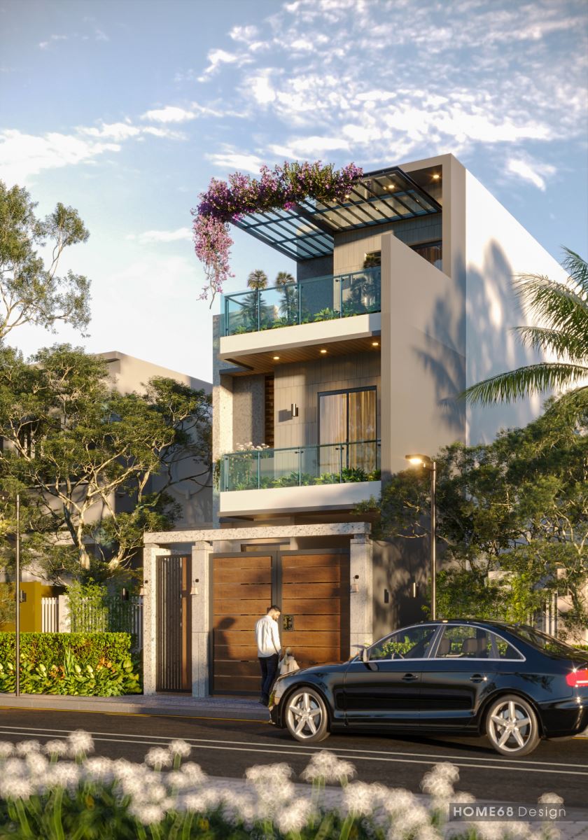 Thiết kế, thi công nhà phố hiện đại - HOME 68