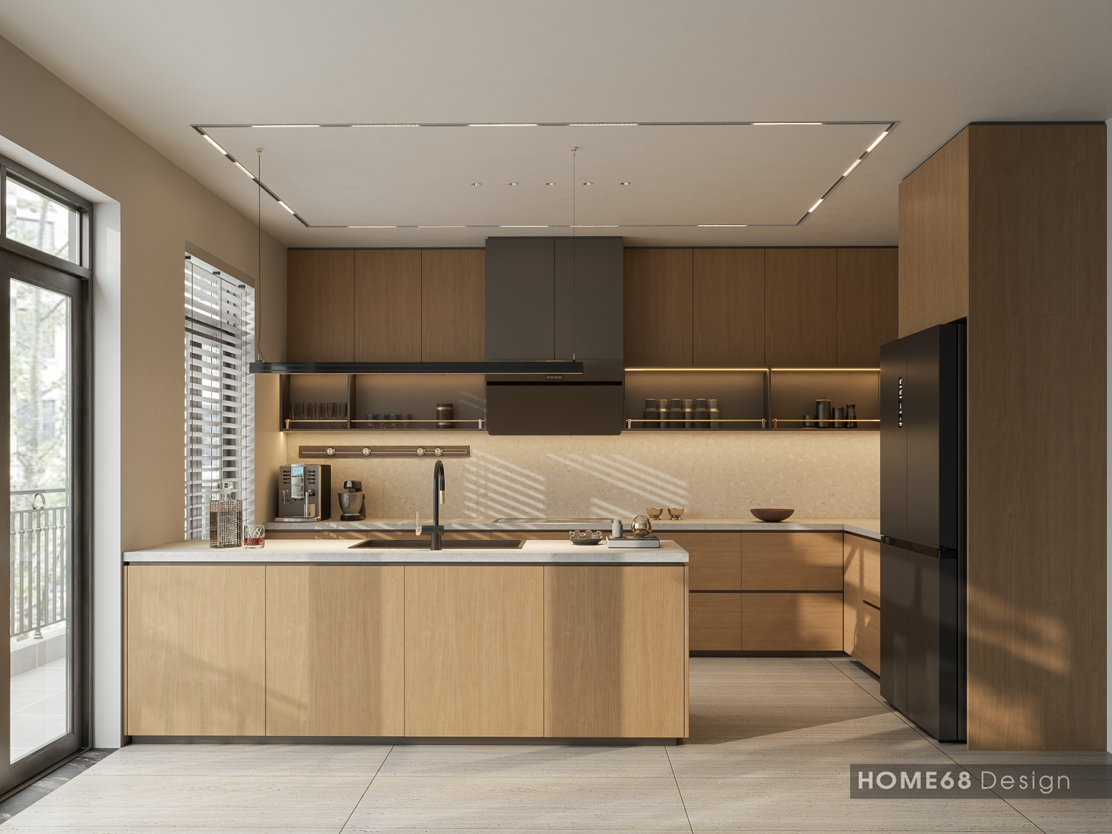 Tủ bếp inox cánh Laminate tại Vũ Yên, Hải Phòng - CĐT Chị Hằng