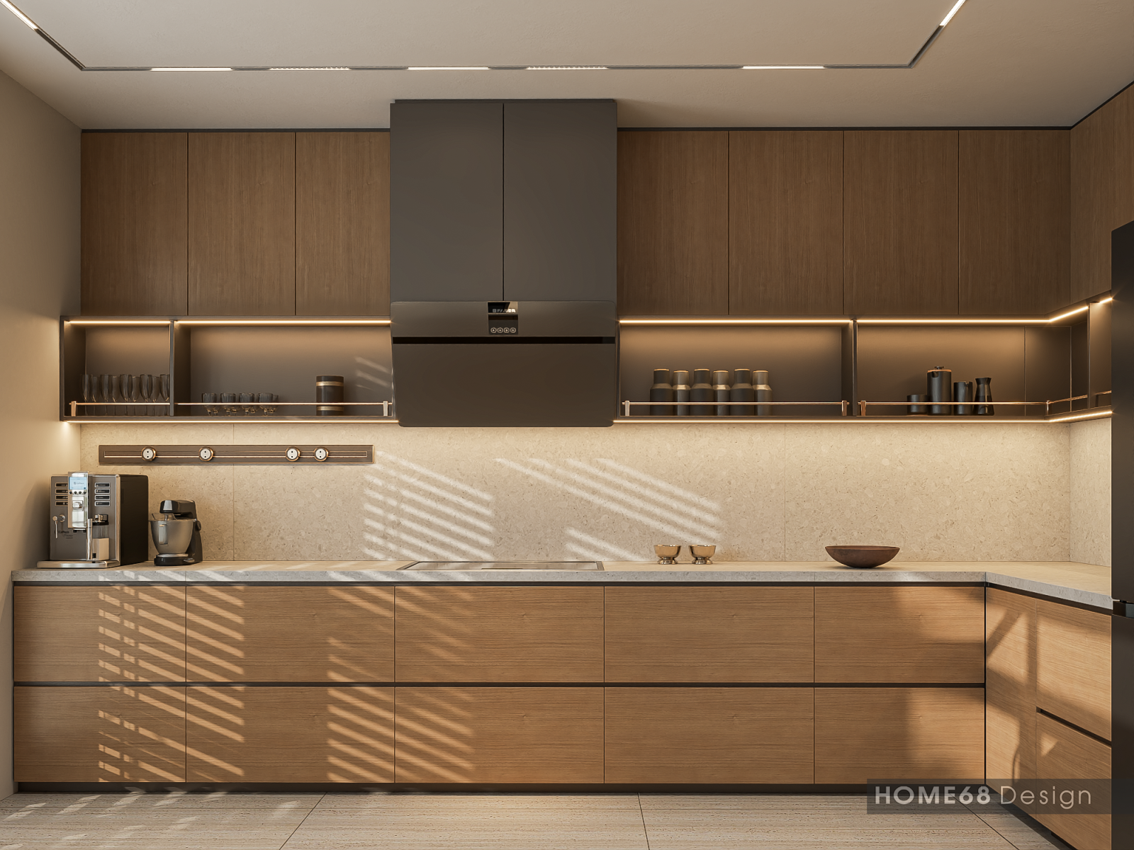 Tủ bếp inox cánh Laminate tại Vũ Yên, Hải Phòng - CĐT Chị Hằng
