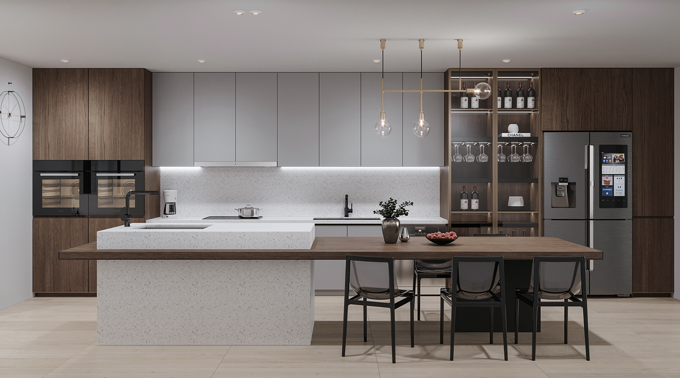 HOME68 thiết kế tủ bếp hiện đại, sang trọng cho không gian bếp thêm đẳng cấp