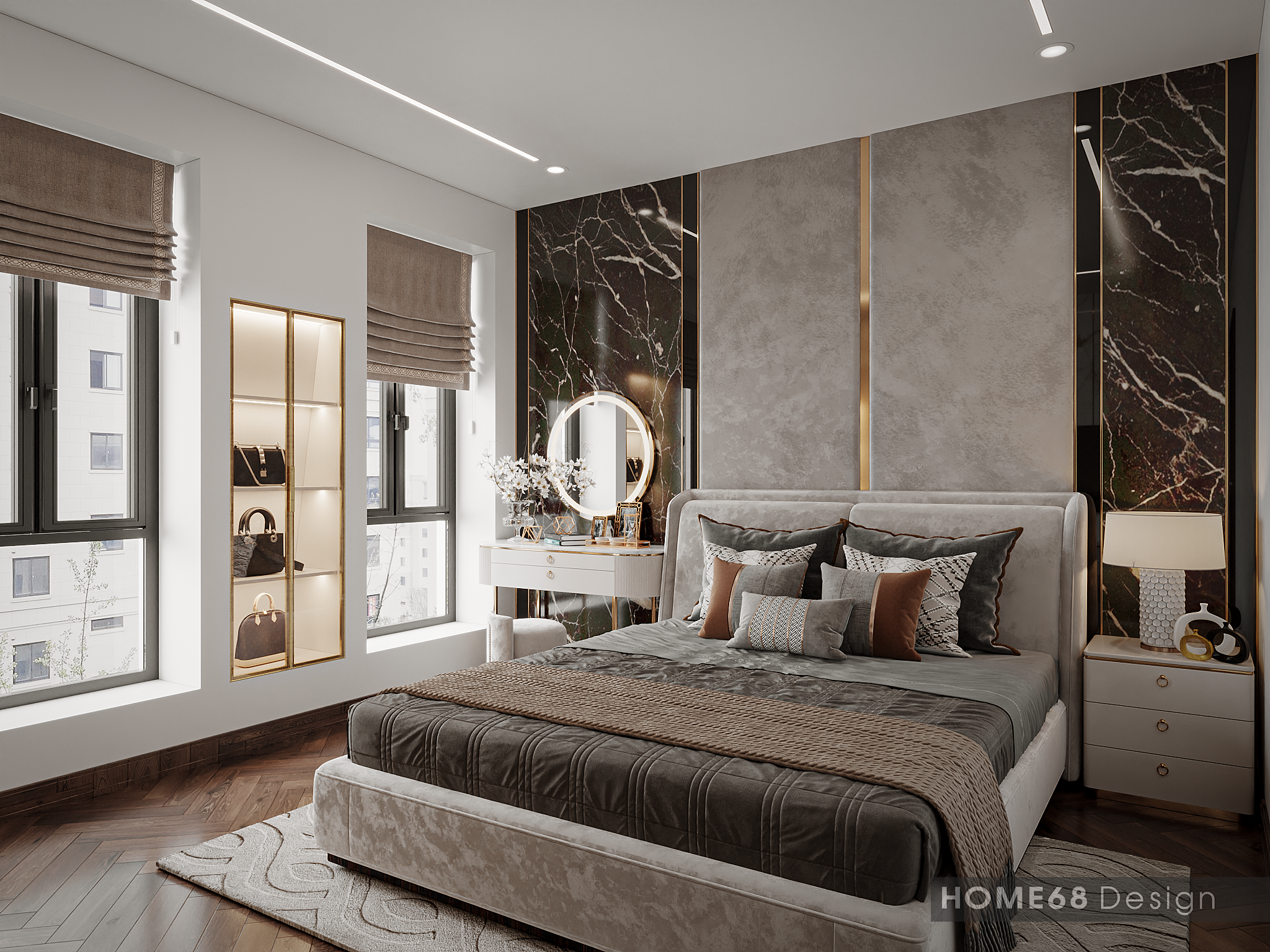 Phòng ngủ chung cư nên được thiết kế nhiều màu sắc nhẹ nhàng, tinh tế với mục đích thư giãn