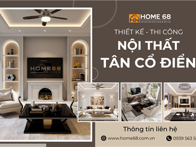 Chiêm ngưỡng những thiết kế nội thất nhà phố phong cách tân cổ điển đẹp, ấn tượng