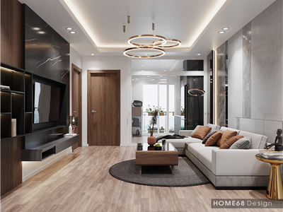 Thiết kế nội thất chung cư Hoàng Huy Pruska An Đồng Modern Style - CĐT chị Huyền tại Hải Phòng