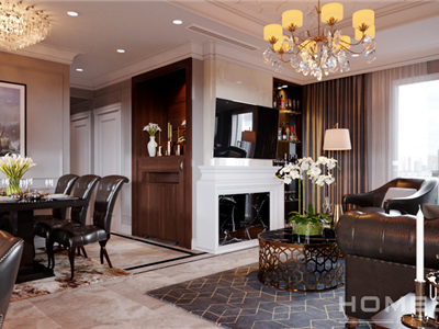 Thiết kế nội thất phòng khách sang trọng cho chung cư cao cấp