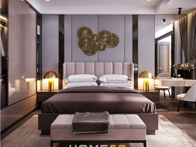 Thiết kế nội thất phòng ngủ master hiện đại, sang trọng- CĐT anh Cường tại Lê Hồng Phong, Hải Phòng