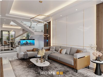 Thiết kế nội thất nhà phố hiện đại, tinh tế cho nhà anh Thuận tại Hải An- Hải Phòng