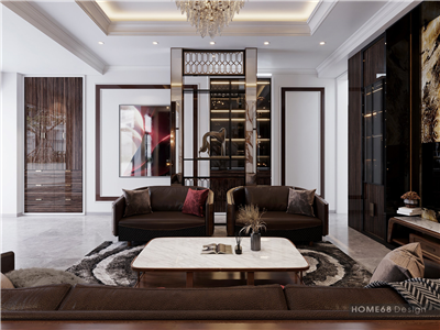 Nội thất phòng khách biệt thự Luxury style đẳng cấp- CĐT anh Cường tại Đồ Sơn, Hải Phòng